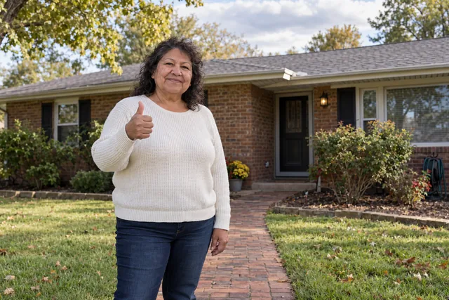 Person giving a thumbs up