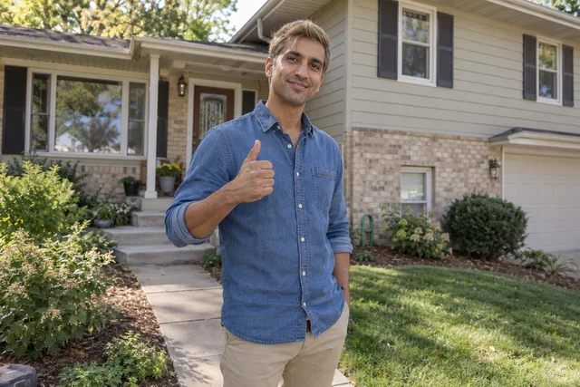 Person giving a thumbs up